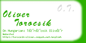 oliver torocsik business card